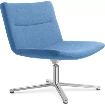 Otočné křeslo Oslo Lounge OL-K1,F65-N6, hliníkový leštěný kříž