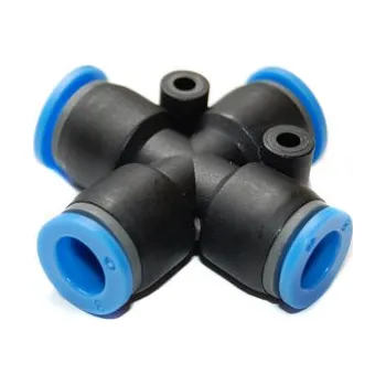 Kompresor GEKO Rozdvojka na vzduchovou hadici 10mm křížová 01670 G03053