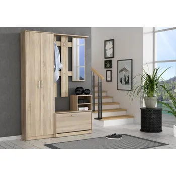Předsíňový set Nipo 135x191x28 cm, dub sonoma