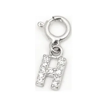Přívěsek Stříbrný přívěšek písmeno H STRZ0155F