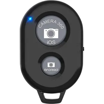 Handsfree Bluetooth dálkové ovládání spouště fotoaparátu pro mobilní telefon iOS Android Dosah 10 m Poutko na ruku Selfie ovladač Fotografování