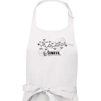 Kuchyňská zástěra Profil Šumava - Pánská zástěra na vaření - Univerzální velikost ( Bílá )