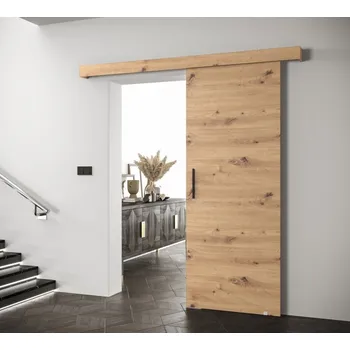 Interiérové dveře Abiks Posuvné dveře Komodor I - Artisan + Artisan + černá úchytka