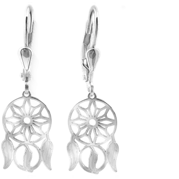 Náušnice Yoowey Náušnice stříbrné lapač snů NA2049