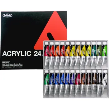 Vodová barva Akrylové barvy Holbein Heavy Body - sada 24ks