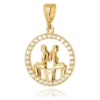 Přívěsek Přívěšek znamení Blíženci ze žlutého zlata ZZ1451BLIF + dárek zdarma