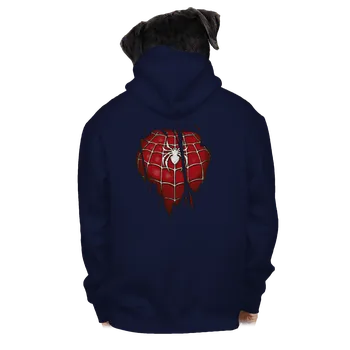 Pánská mikina Bastard Spider Inside pánská mikina na zip Navy