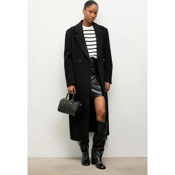 Dámský kabát Vlněný kabát Answear.LAB WA24.KPD004 černá 99X, vel. L