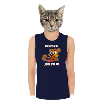 Bastard Dneska jdu po o dámské tílko volné Navy