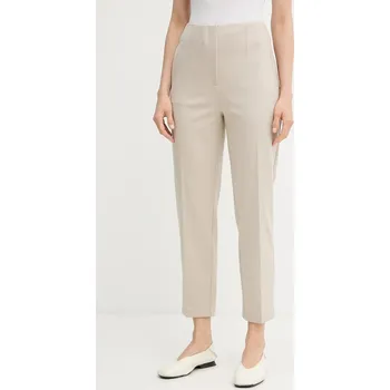 Dámské kalhoty Kalhoty Calvin Klein dámské, černá barva, střih cigarette, high waist, LV044B690G 80X, vel. XS