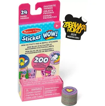 samolepka Sticker Wow – náplň a mini knížka Jednorožec