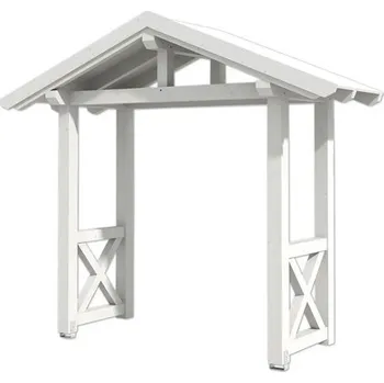 Stříška nad vchodové dveře Vchodová stříška Skanholz Stralsund 4, 289x116 cm bílá