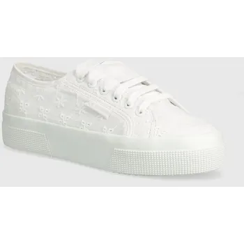 Dámské tenisky Tenisky Superga 2740 FLOWER SANGALLO dámské, bílá barva, S2148KW 00X, EUR 40