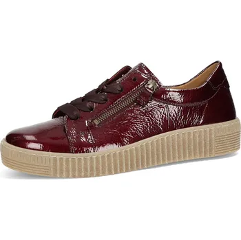 Dámské tenisky Gabor dámské kožené tenisky - bordó