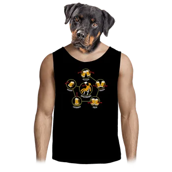 Pánské tílko Bastard Pivní obvody pánské tílko Black