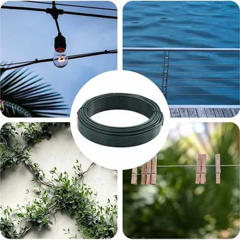 Vázací drát Pletací drát Zelená 25 m PVC