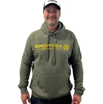 Pánská mikina SPORTEX - Mikina s kapucí zelená vel. 2XL