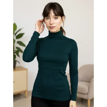 Kojicí rolák Kateřina, lahvově zelený XS/S