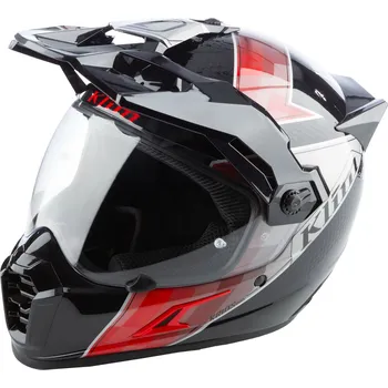 Helma na motorku KLIM Krios Pro – karbonová adventure přilba Černá L