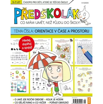Časopis Předškolák 8-9/2025 (Orientace v čase a prostoru)