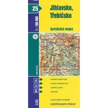1:100T (25)-Jihlavsko,Třebíčsko (turistická mapa)