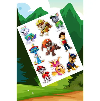 Jedlá dekorace na dort Jedlý tisk na fondánový list A4 motiv "Tlapková patrola"