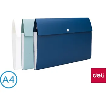 Archivační box Desky na spisy A4 8 přihrádek DELI EF606 mix