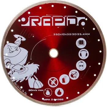 Brusný kotouč MAR-POL Diamantový kotouč 350x10x 32/30/25,4 mm Rapid Silent Cut Red 61004 M087121