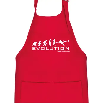 Kuchyňská zástěra Evolution Football - Dětská zástěra na vaření - Univerzální velikost ( Červená )