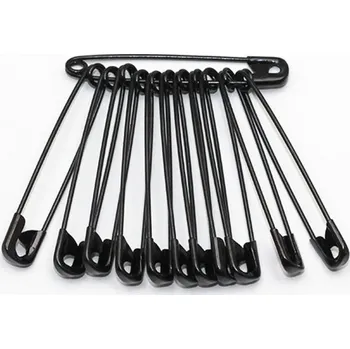 Celokovové spínací špendlíky KOH-I-NOOR 60948/310, černé, délka 40mm, 12 kusů