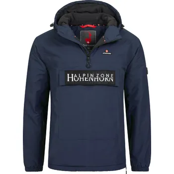 Pánské oblečení HÖHENHORN Pánská přechodná větrovka s přední kapsou HOHENHORN Allesso Barva: Modrá, Velikost: L