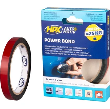HPX oboustranná akrylátová páska s vysokou přilnavostí 12 mm × 2 m