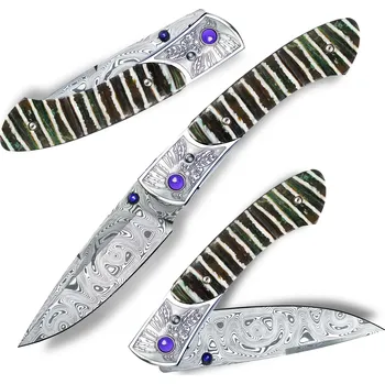 kapesní nůž Exkluzivní zavírací nůž s mamutí fosilií Dellinger Sioux RWL-34 Powder, Nr.14