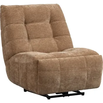 Křeslo WOOOD Světle hnědé manšestrové polohovací křeslo Hein