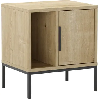 Noční stolek Marckeric Noční stolek Lani 45 x 35 cm s dubovým dekorem