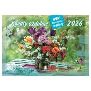 Kalendář Kalendarz 2026 rodzinny Kwiaty ozdobne