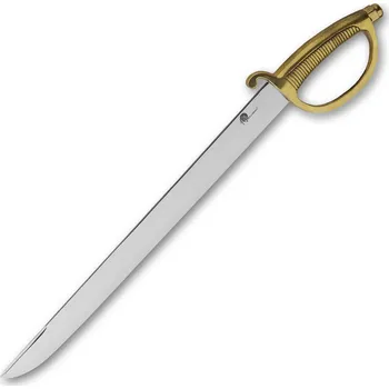 Kuchyňský nůž Šavle na sabráž Dellinger Husar z oceli J2, s mosaznou rukojetí