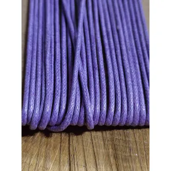 Šňůra bavlněná Ø2 mm voskovaná barva fialková