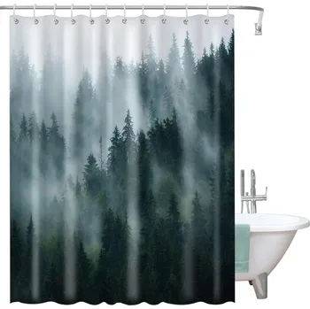 Sprchový závěs Flamenco Mystique Voděodolný sprchový závěs 200x180 cm s 3D tiskem ZPR21