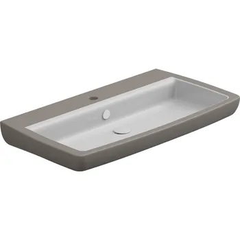 Umyvadlo Brio 80 keramické, dvoubarevné, 80x45 cm, BRLAV80BI000030