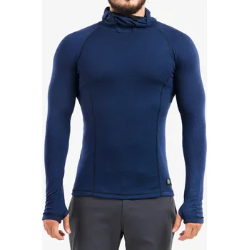 Pánská mikina Termoaktivní mikina Sensor Merino DF Tee L/S Hooded - deep blue