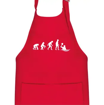 Kuchyňská zástěra Evoluce Vodní pólo - Dětská zástěra na vaření - Univerzální velikost ( Červená )