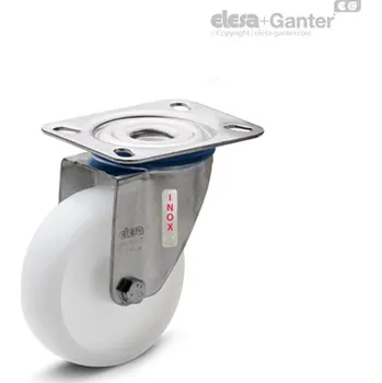 Pojezdové kolečko Monolitická otočná kola s konzolou z nerezové oceli Pojezdová kola RE.F8-SBL-SST-N