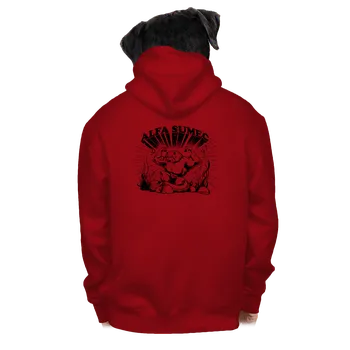 Pánská mikina Bastard Alfasumec pánská mikina na zip Red