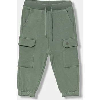Chlapecké kalhoty Dětské bavlněné kalhoty United Colors of Benetton 3J68GF045.P.seasonal zelená 97X, vel. 104