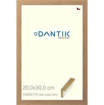 Rám na obraz DANTIK rámeček 20x30 | KASSETTE dub malá (Sklo Čiré) (Vyrobeno s láskou u nás v DANTIKU)