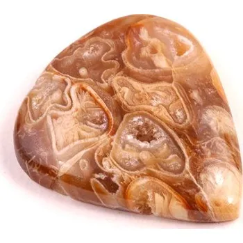 Korálek Kabošon Peanut Fossil č.2509 (25x23x6mm)