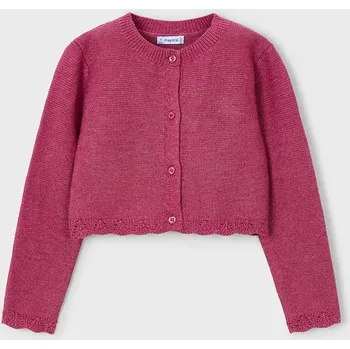 Dívčí svetr Dětský svetr Mayoral vínová barva, 4312 4312.6L.Mini.9BYA 93X, vel. 104