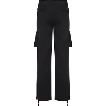 Pánské oblečení Alpha Industries Kalhoty z materiálu Jet 101212 Černá Straight Fit 36