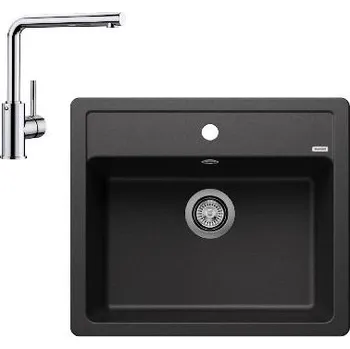 Granitový dřez Blanco - Set dřezu Legra 6 a baterie Mila, antracit/chrom SET 07-A 25 MILA ant